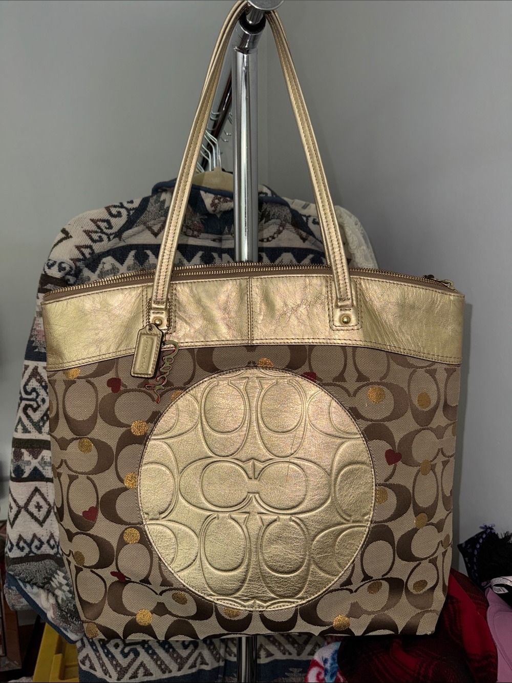 Vintage Coach Laura Secret Admirer Tote Bag
